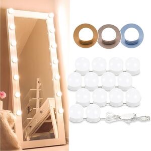 LED Vanity Mirror Lights with USB - White